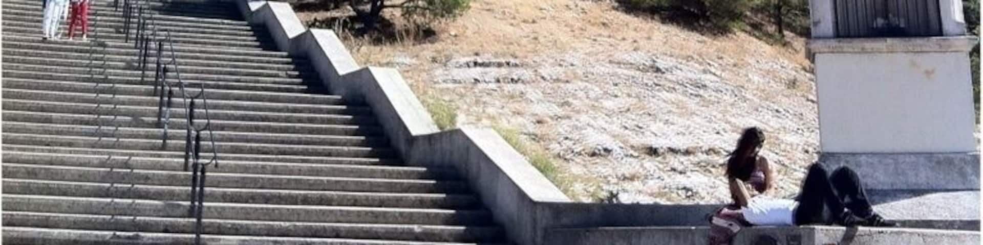 On the hill 168 m high!