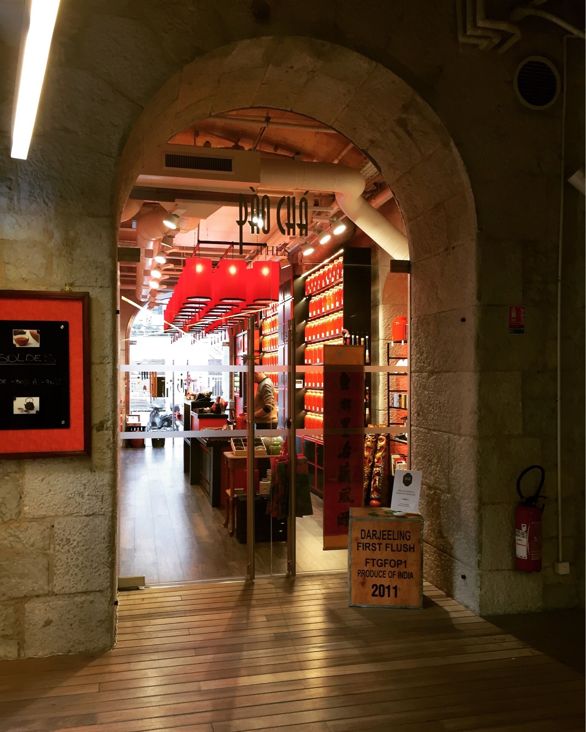 Little shop of tea in the Dock of Joliette, Marseille.