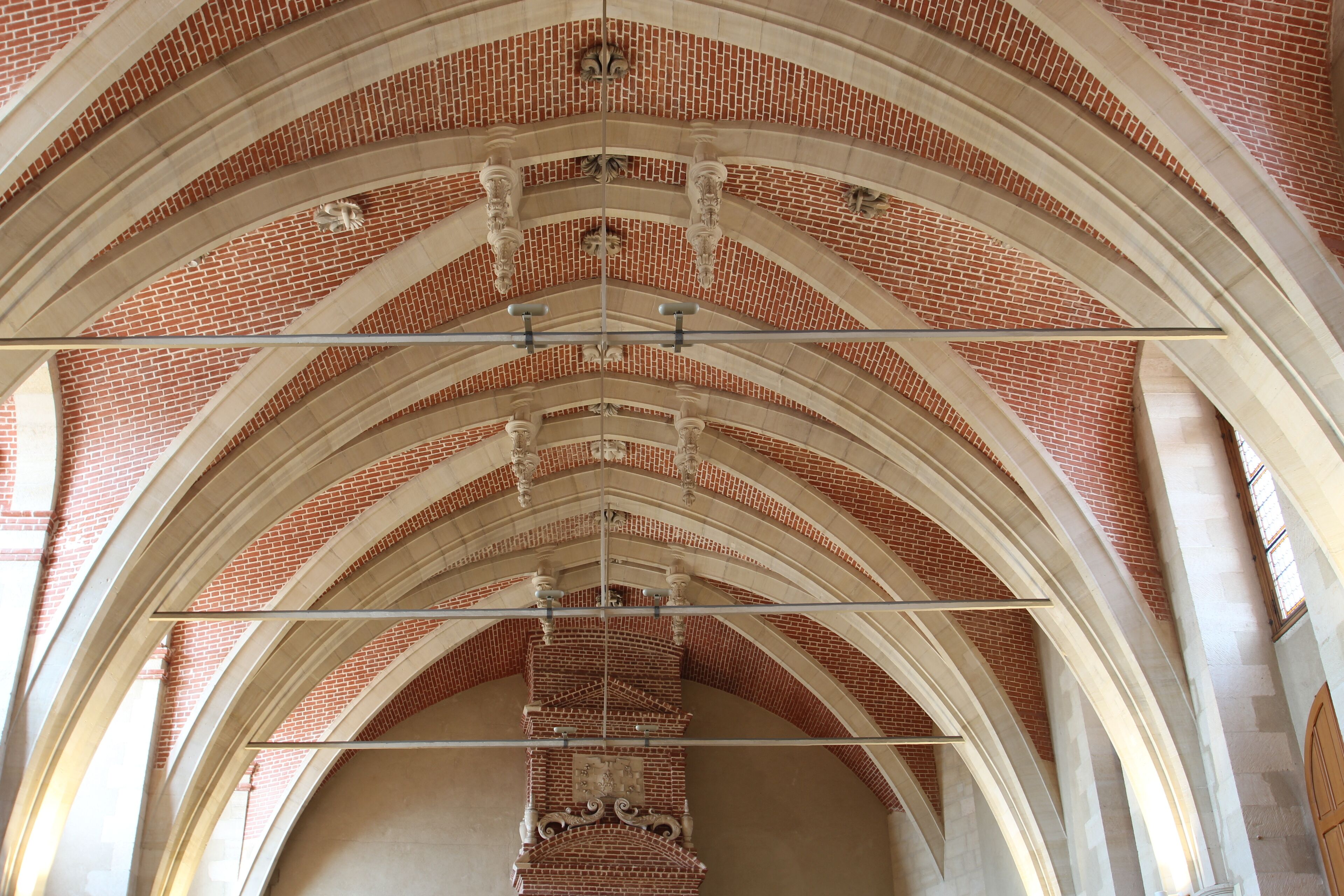 Comparative archeology room at the National Archaeological Museum in Saint-Germain-en-Laye, France.