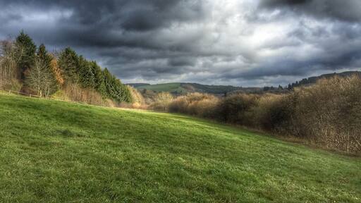 Landscape in the Volcanic Eifel region,Germany