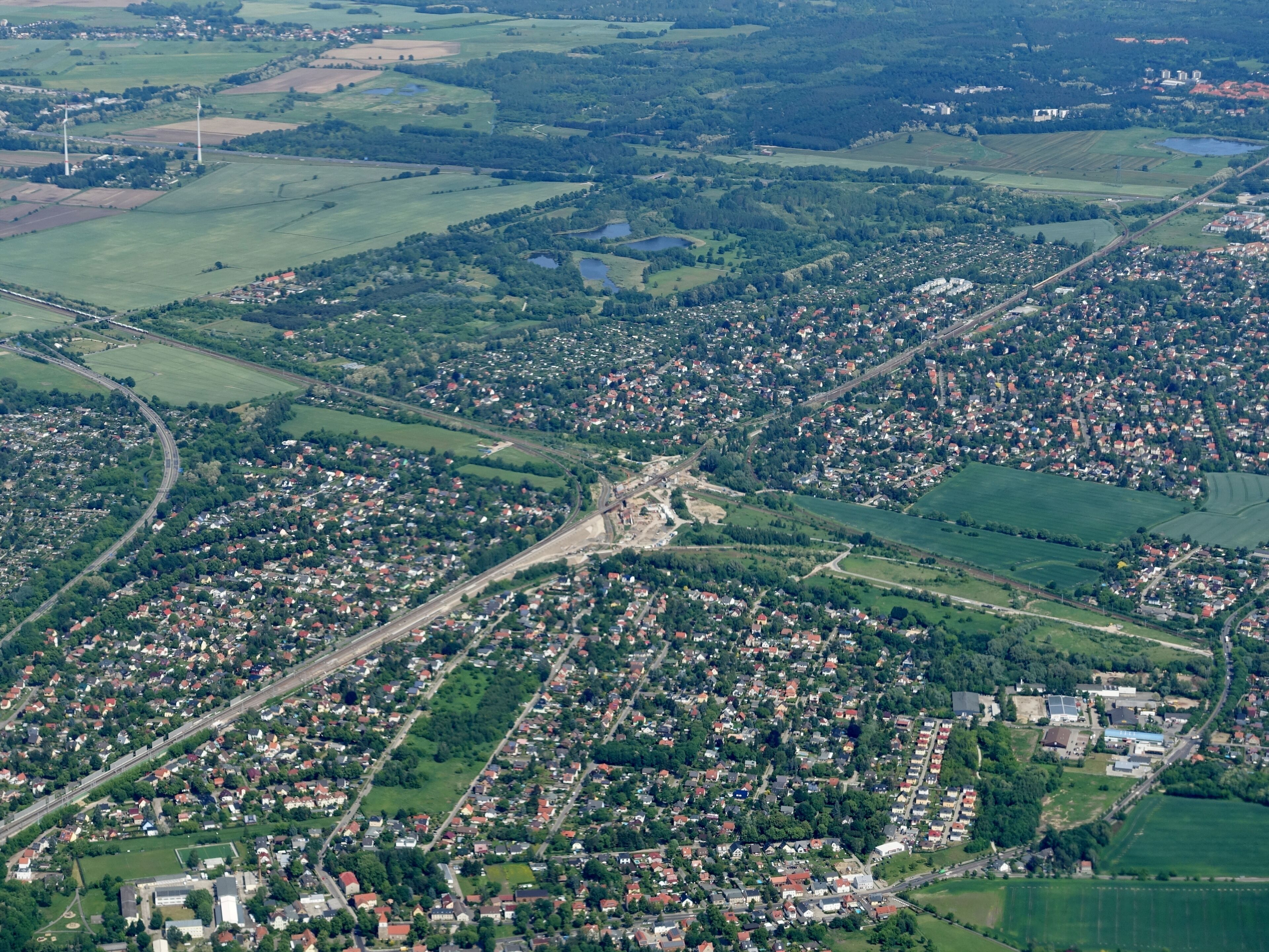 Baustelle am Karower Kreuz des Berliner Außenrings 2018, Berlin, Deutschland