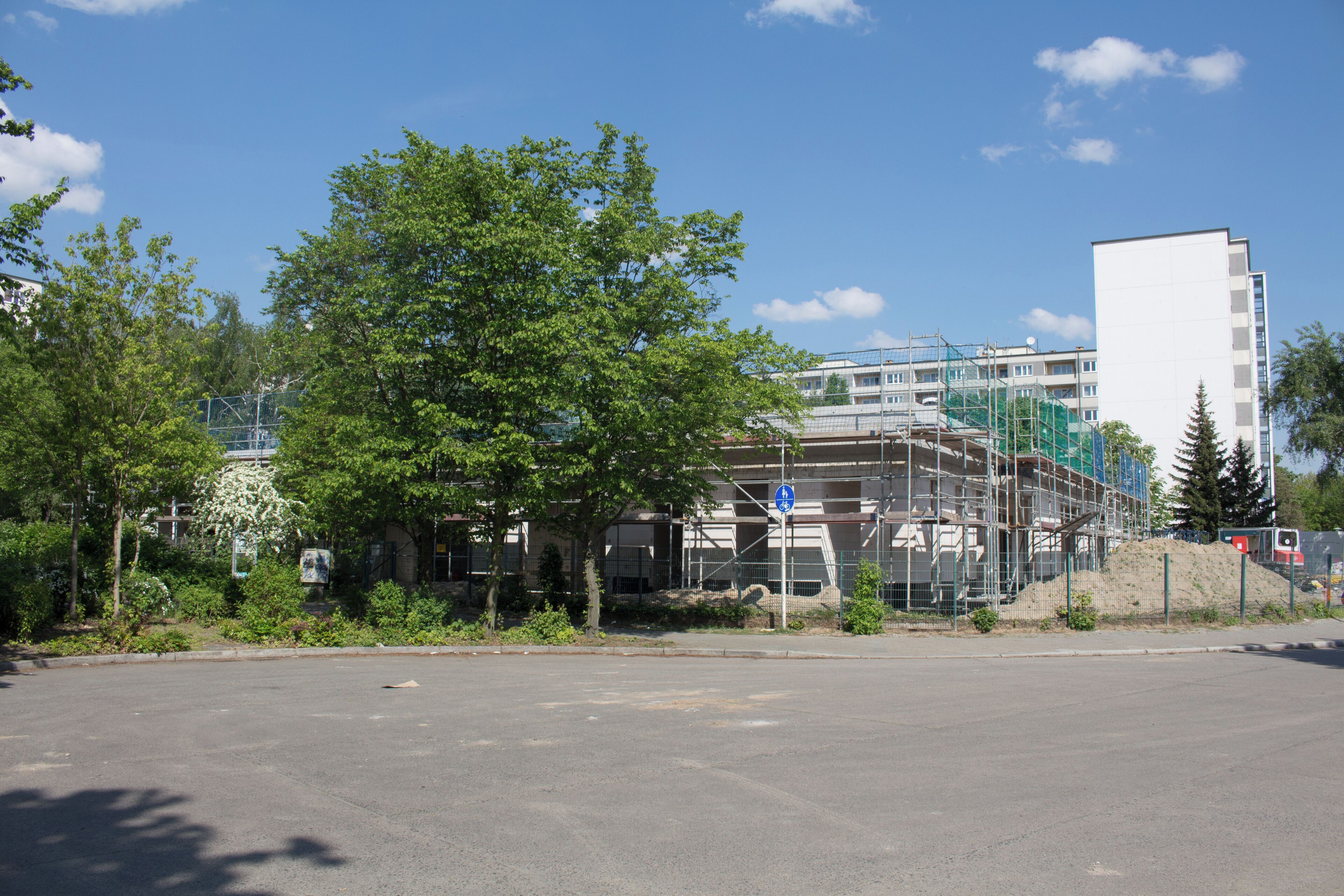 Baustelle für einen Kindergarten an der Finchleystraße in Berlin-Lichtenrade