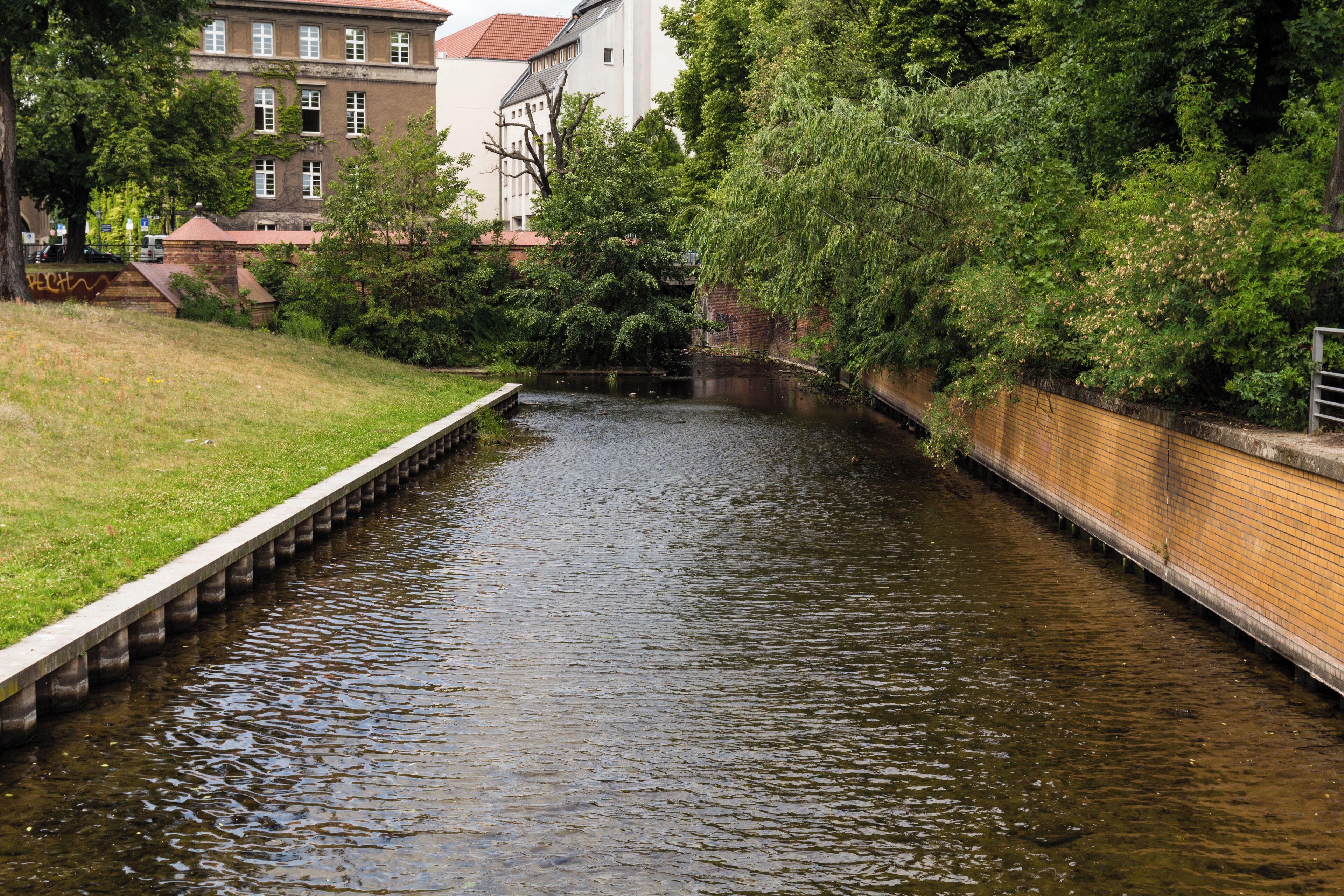 Mühlengraben, Teil der ehemaligen Festung Spandau in Berlin.