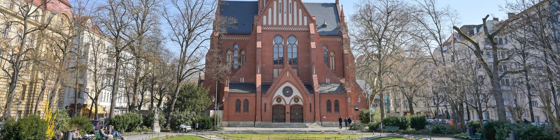 St. Ludwig Kirche, Ludwigkirchplatz, Wilmersdorf, Charlottenburg-Wilmersdorf, Berlin, Deutschland
