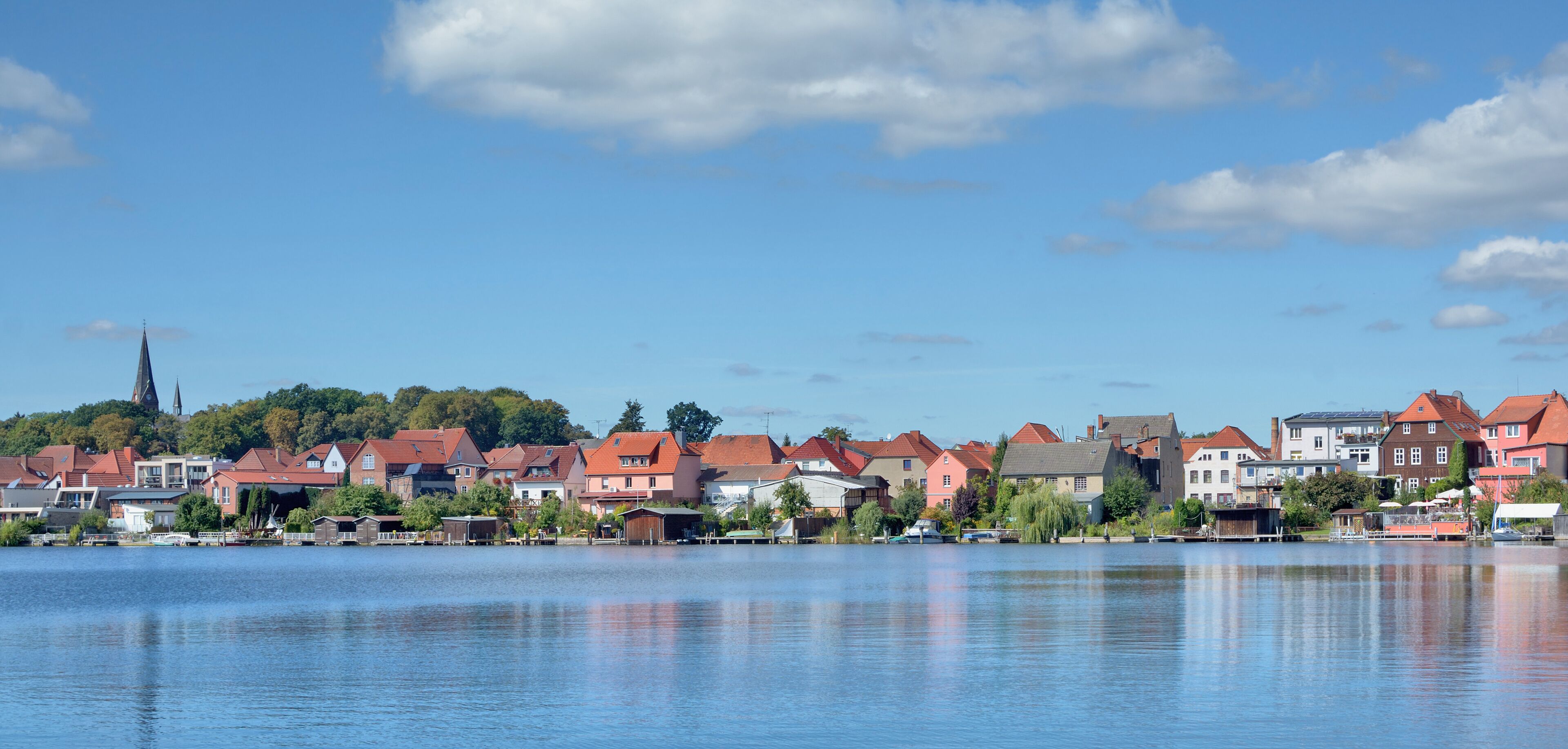 die Inselstadt Malchow in der Mecklenburgischen Seenplatte,Mecklenburg-Vorpommern,Deutschland