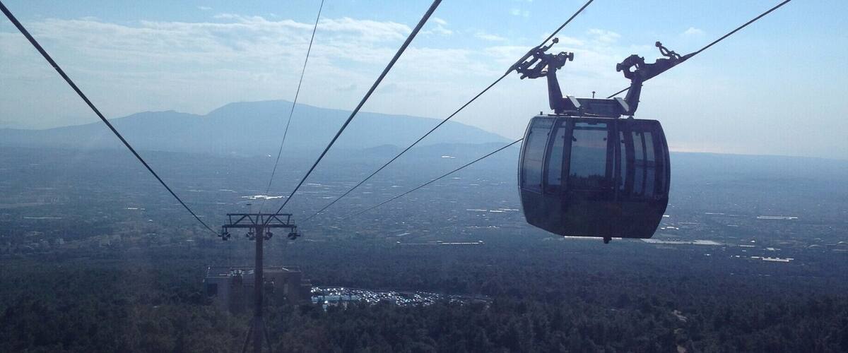 Heading to the Casino of Parnitha in Athens, Greece.