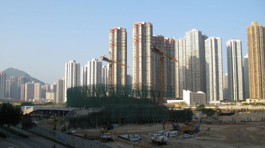 建築中的將軍澳運動場 Tseung Kwan O Sports Ground under construction
