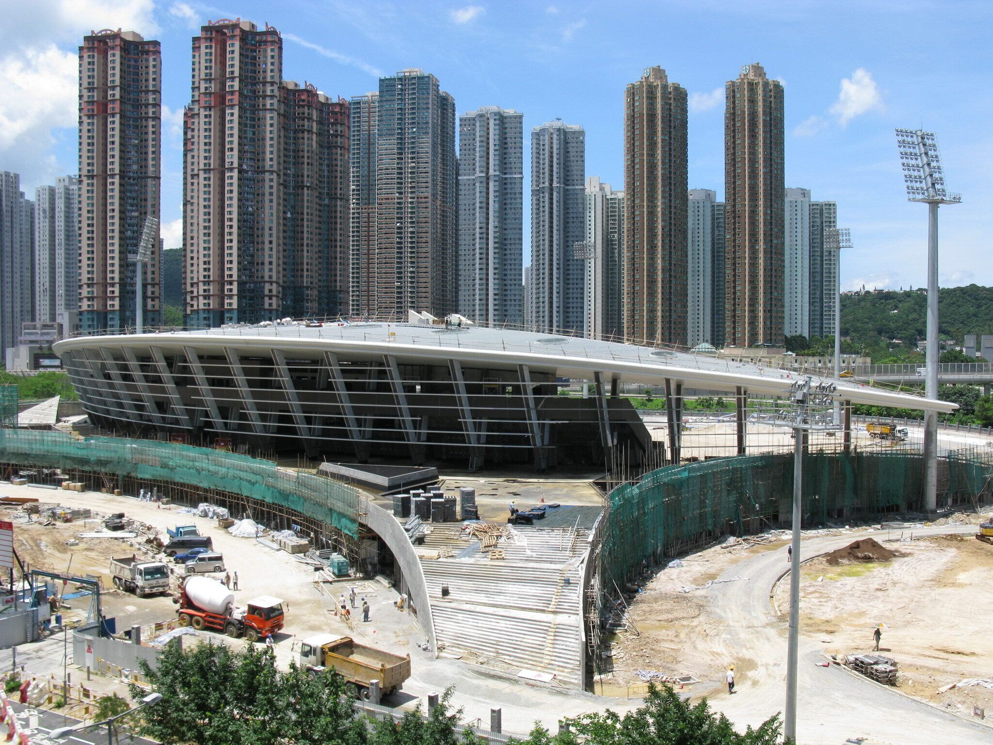 Tseung Kwan O Sports Ground under construction
