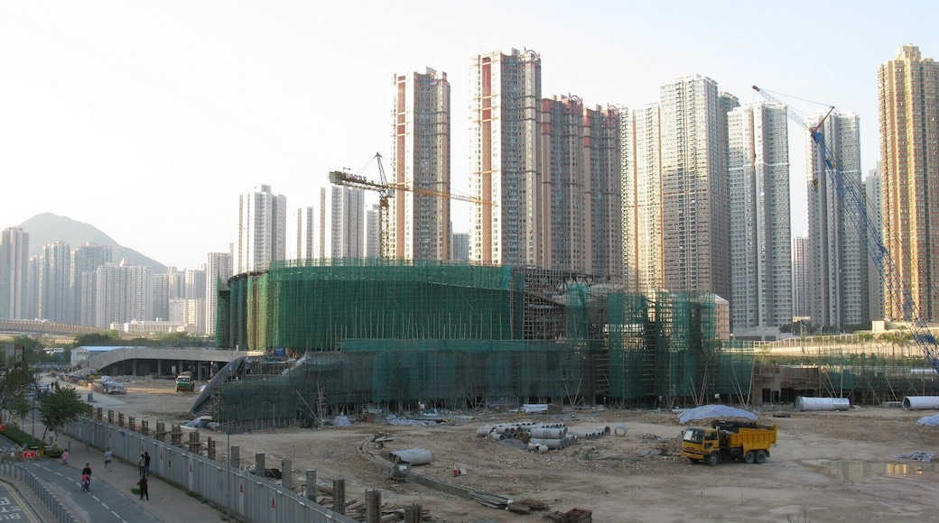 建築中的將軍澳運動場 Tseung Kwan O Sports Ground under construction
