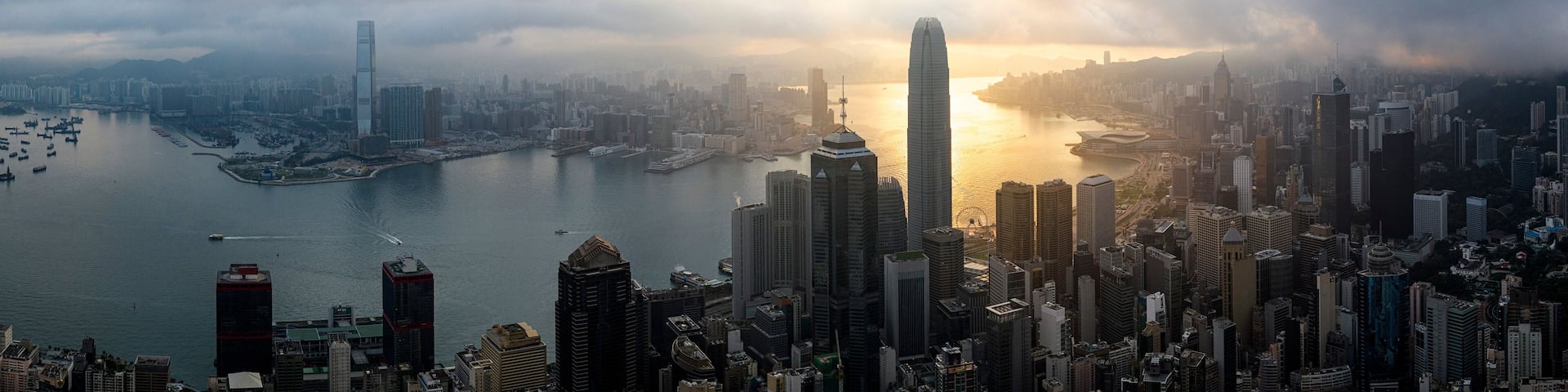 Hong Kong Skyline at sunrise