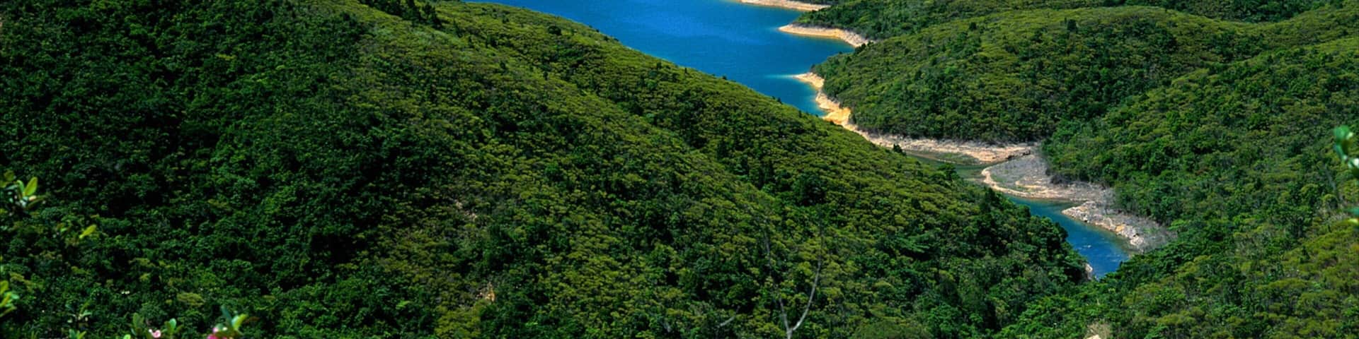 Sai Keng som visar landskap, kustutsikter och berg