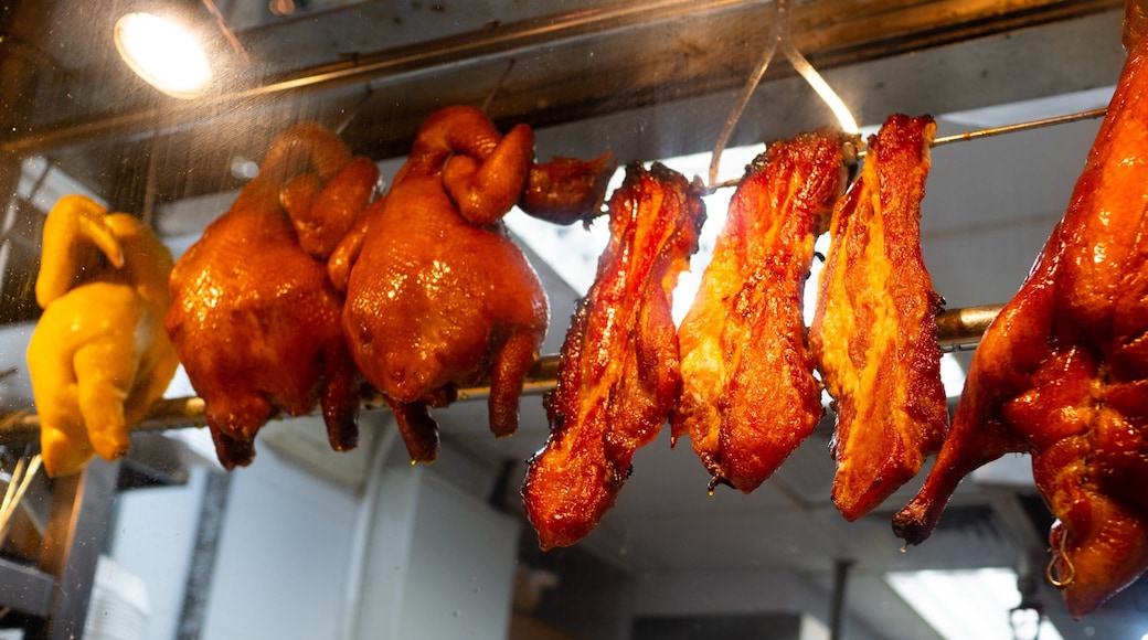 Hung Hom featuring food