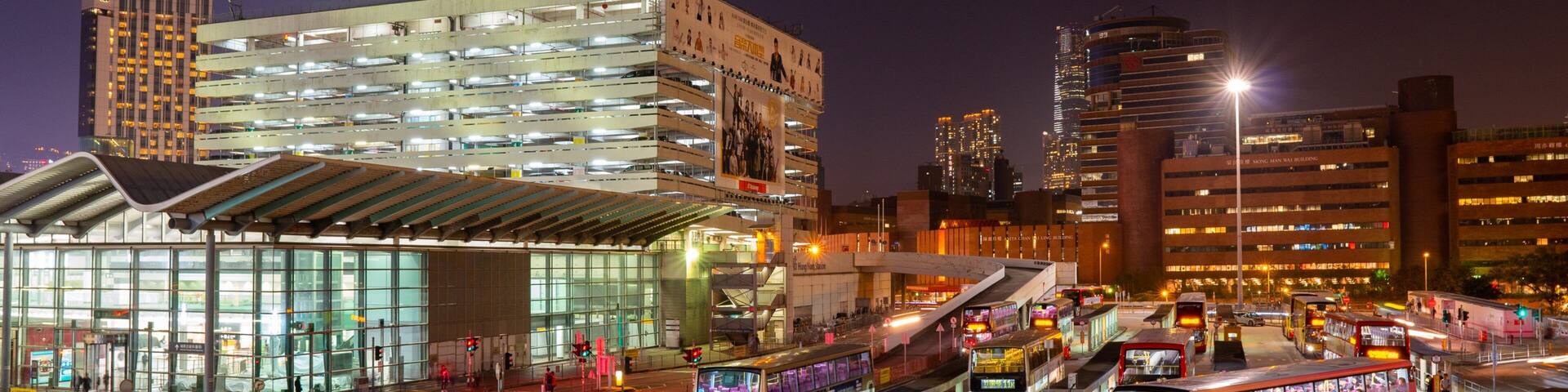 Hung Hom featuring a city, night scenes and landscape views