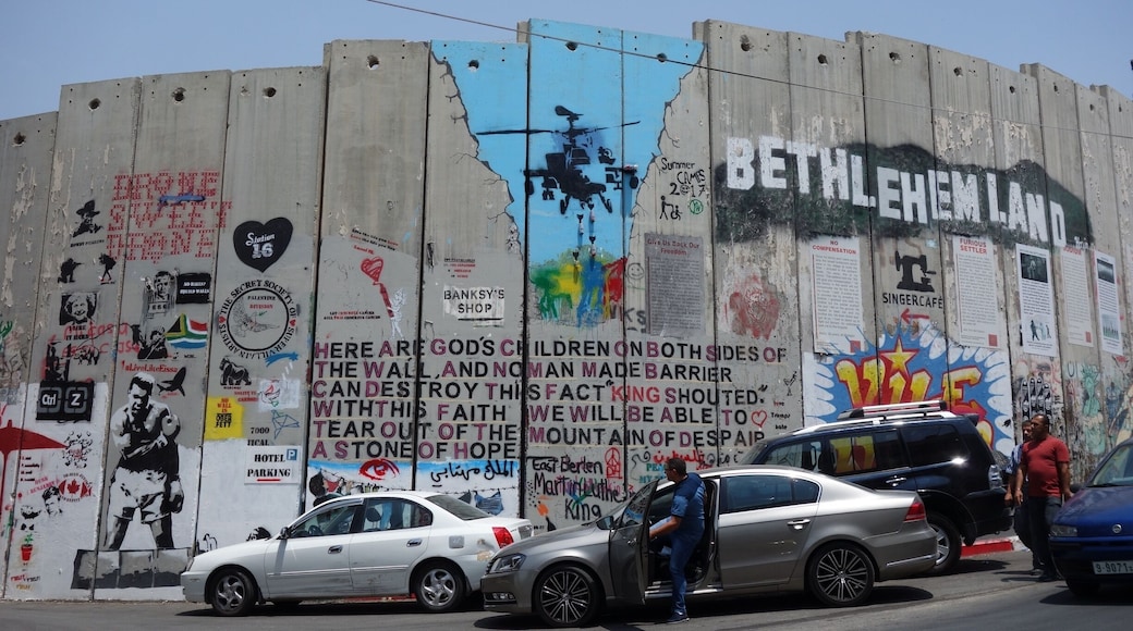 The wall between Israel and Palestine.