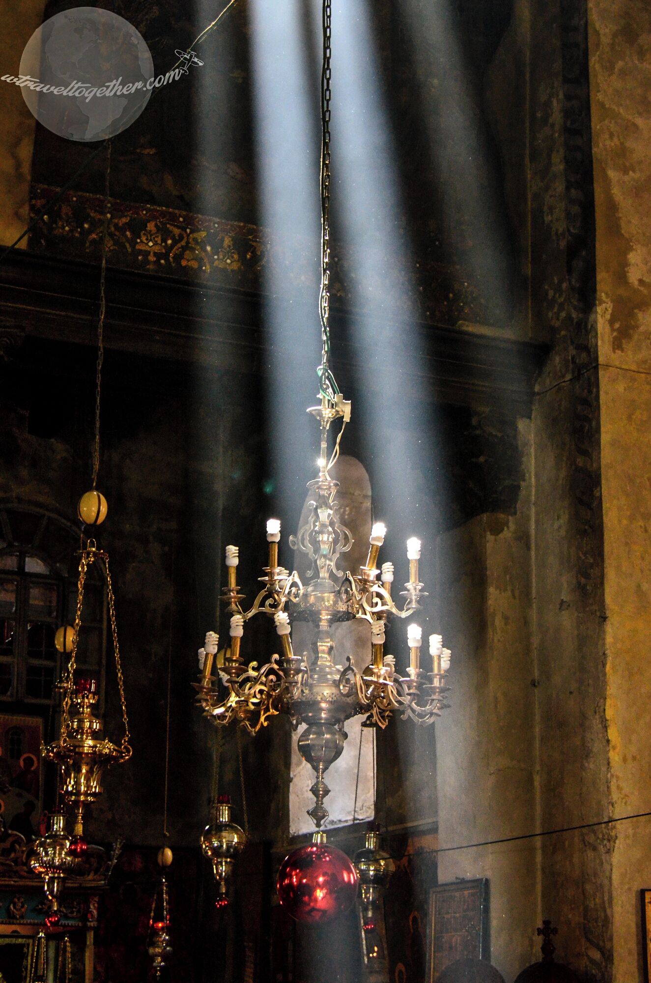 The Church of the Nativity, in Bethlehem, that is still traditionally considered to be located over the cave that marks the birthplace of Jesus of Nazareth. 