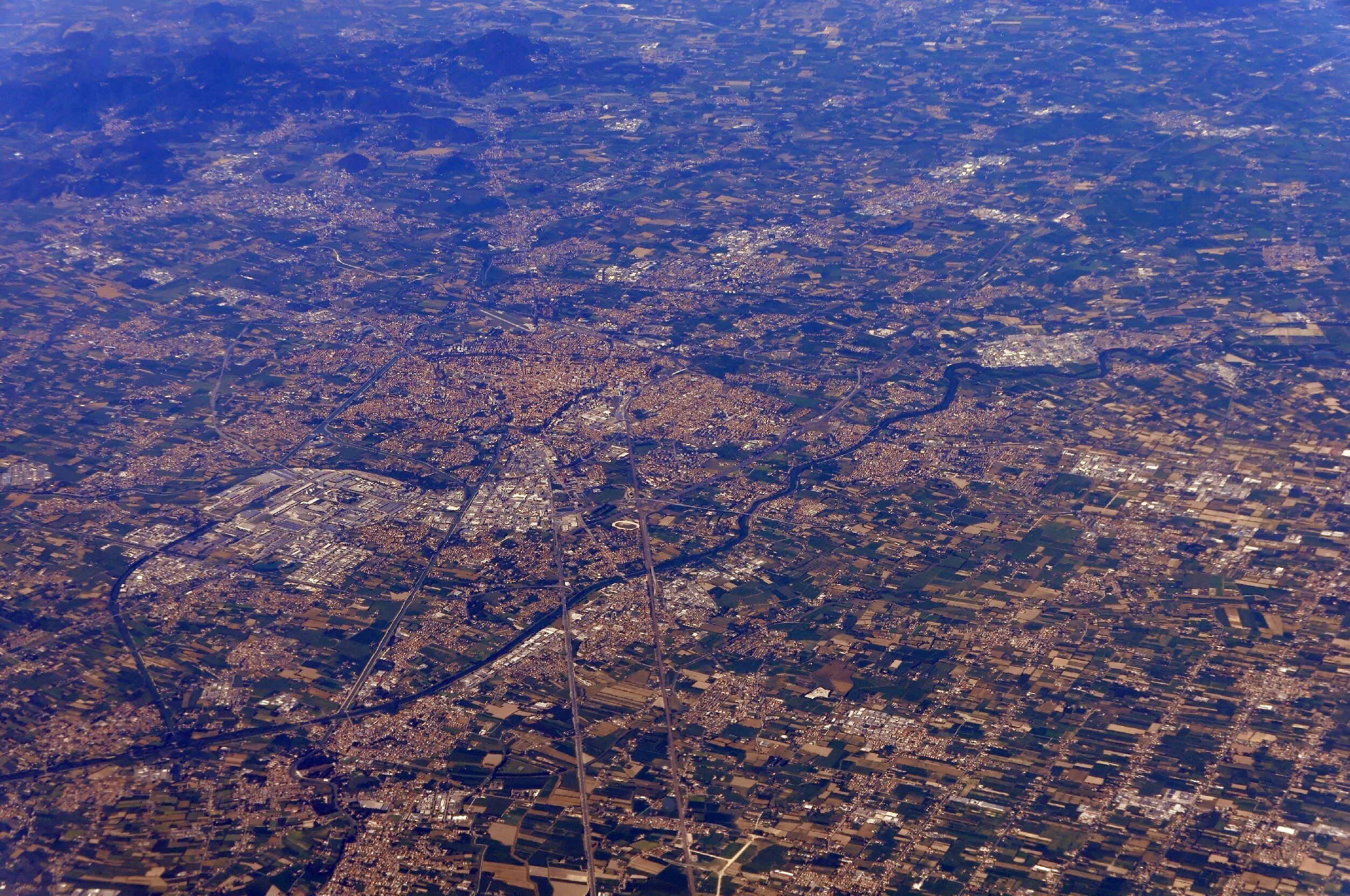 Bilder vom Flug Hannover Rom August 2014