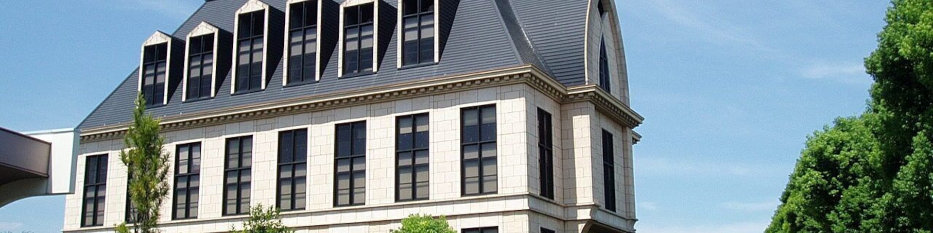 The library of Musashino Gakuin University and Musashino Junior College, located in Sayama, Saitama, Japan.