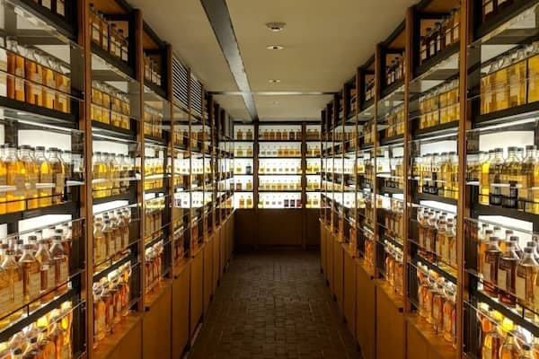 Whisky library at Yamazaki distillery