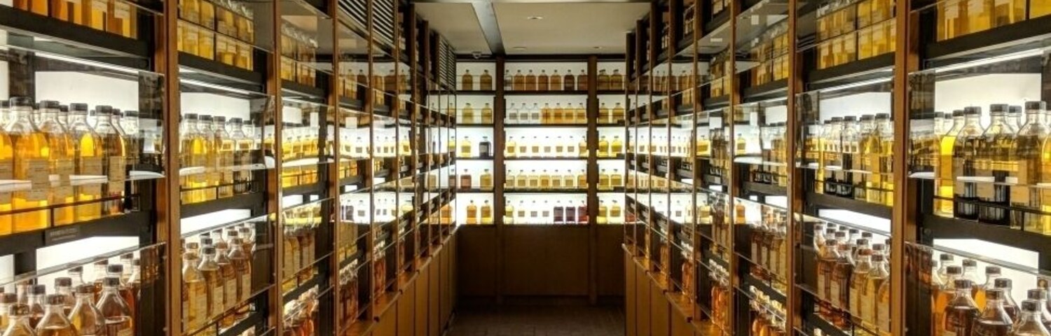 Whisky library at Yamazaki distillery