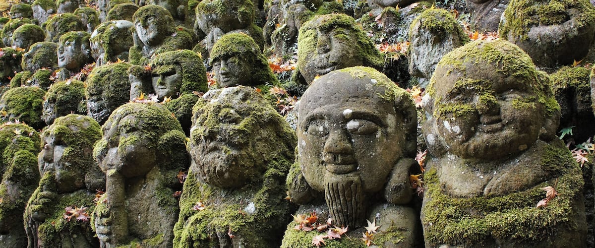 Otagi Nenbutsu-ji in Sagano, Kyoto, Kyoto prefecture, Japan