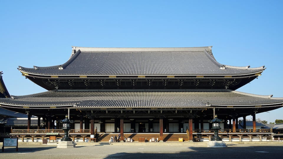 Higashi Honganji in Kyoto, Kyoto prefecture, Japan