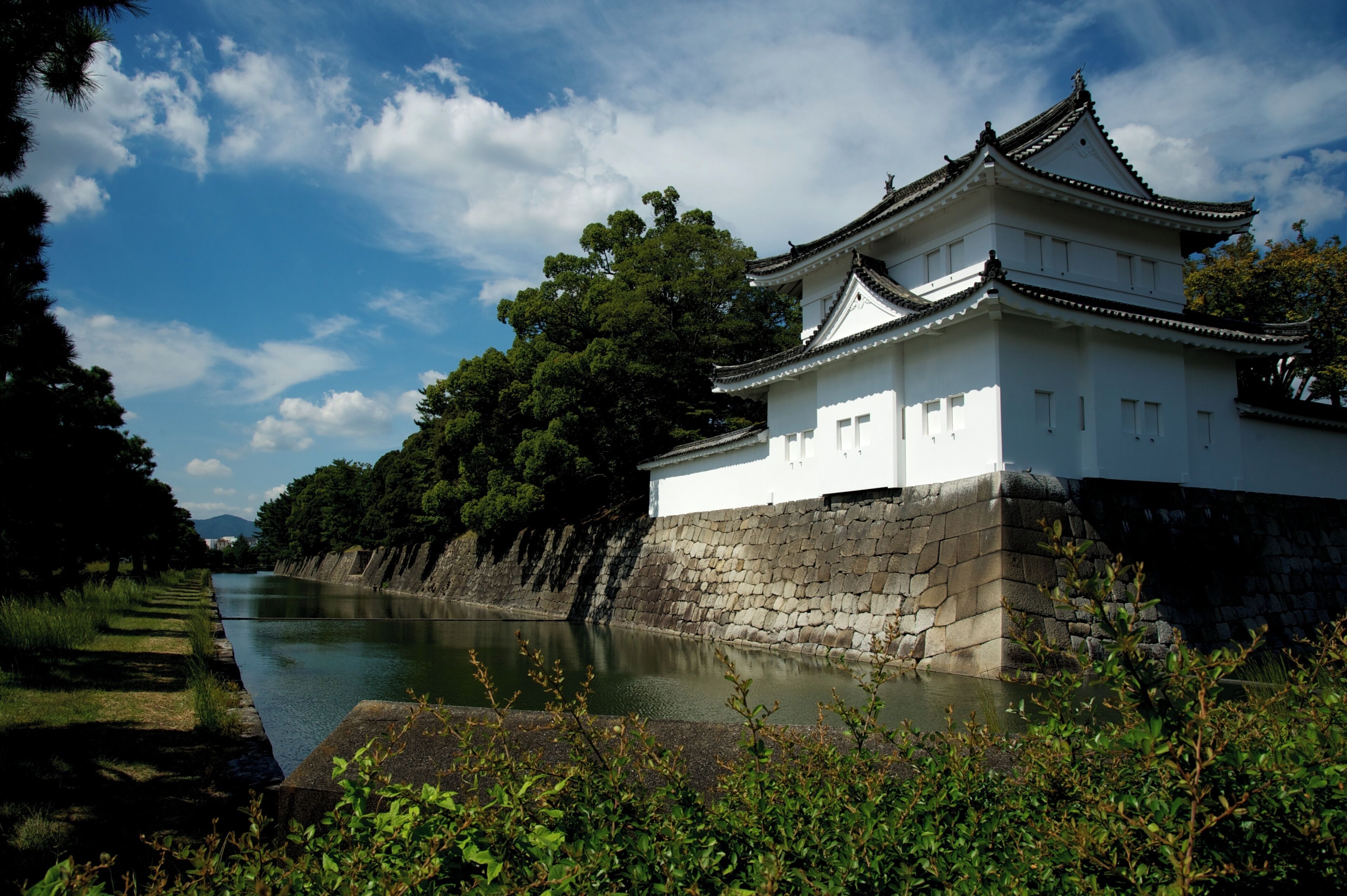 South East corner of the castle wall, Nijo Castle, Kyoto.
