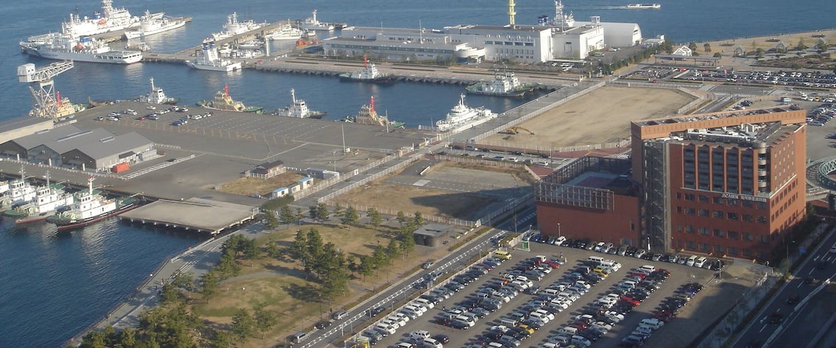 View of Yokohama from the Clock Ferris Wheel