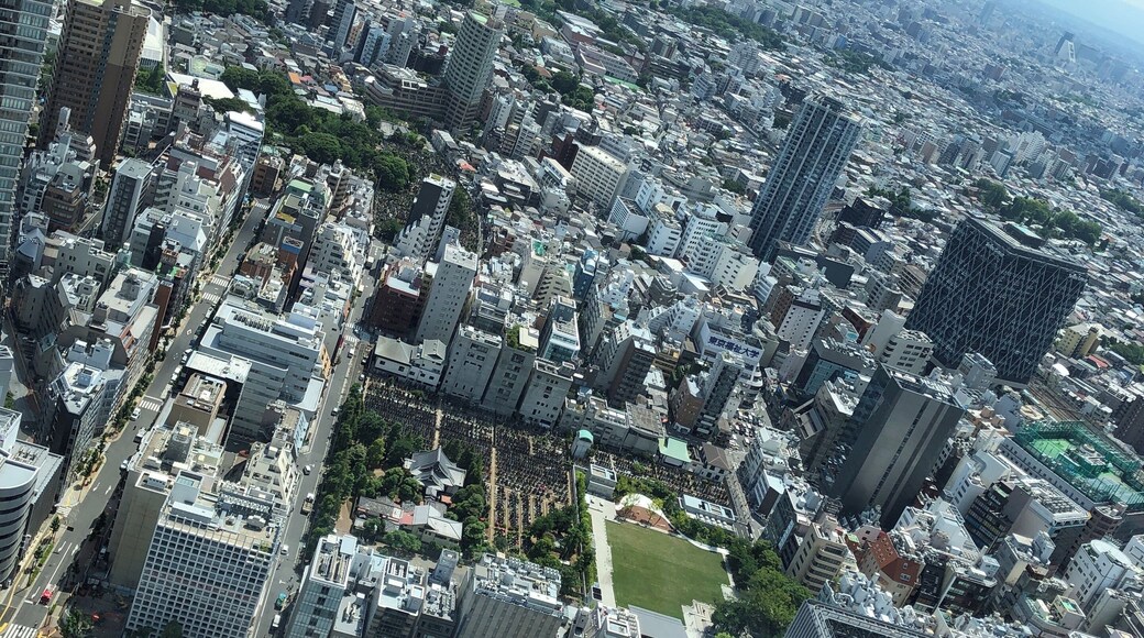 Sky view from upper floor of Sunshine City in Ikebukuro. The 60-floor building amazes a lot of people by such a beautiful landscape.