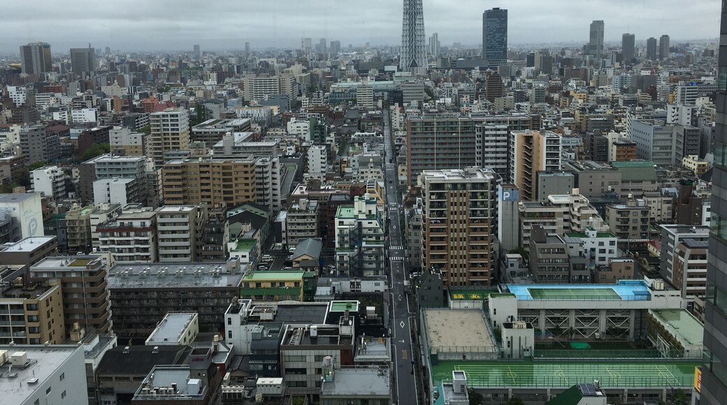 Oh my the upper part of Skytree is hidden this should be the day we went up imagine yourself being in the clouds