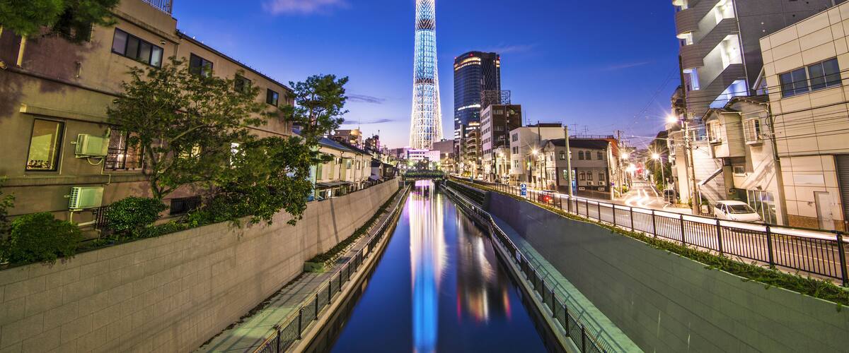 Tokyo, Japan Sumida Ward cityscape