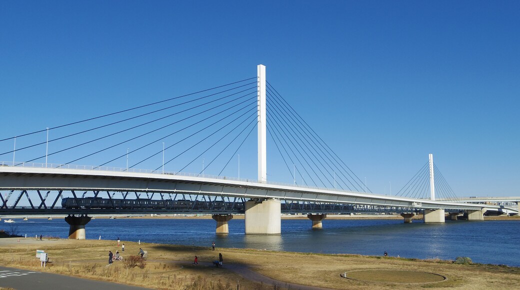 Kiyosuna Bridge(Kōtō city and Edogawa city, Tokyo, Japan)
