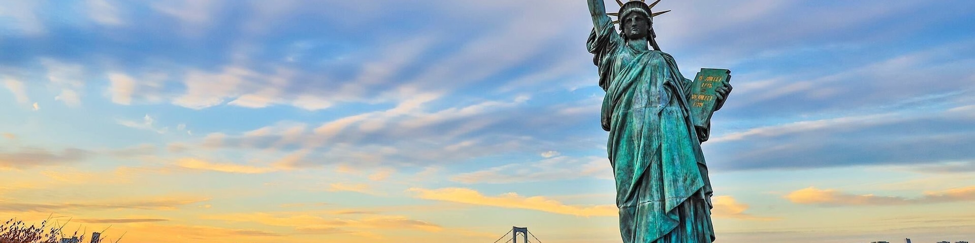 The Sunset at the Odaiba Seaside Park.