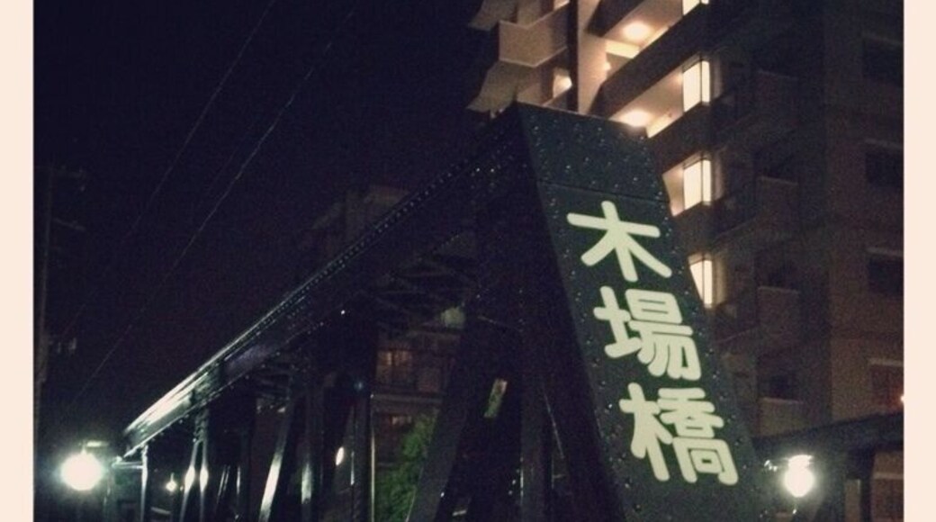 Kiba, Koto-ku, Tokyo: many rivers and canals everywhere around here. Therefore a lot of varieties of bridges are seen. Small and large, colors, and kinds.