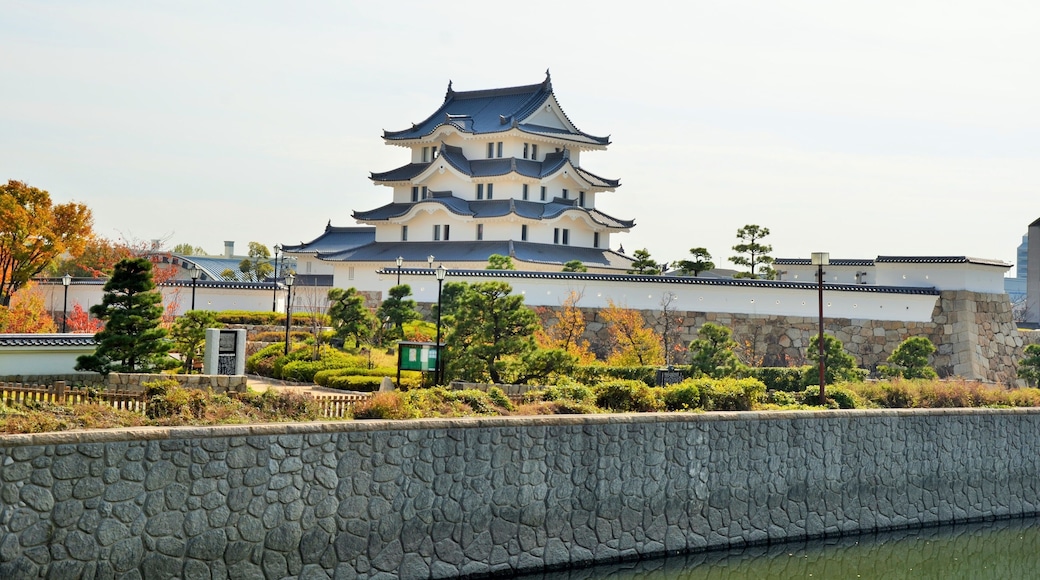 尼崎城 天守閣と庄下川