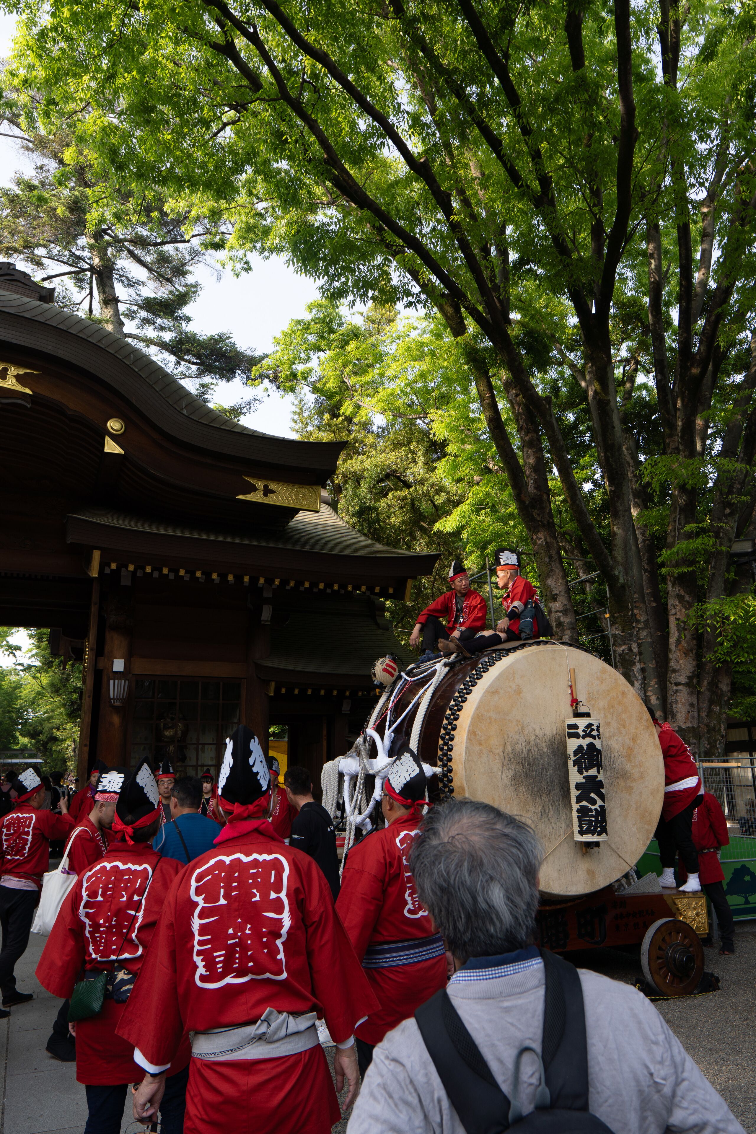 Giant Taiko Drums at Kurayami Matsuri (Darkness Festival) in Fuchu, Tokyo