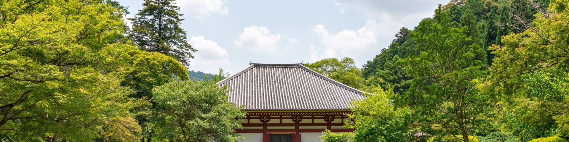 Summer view of Kyuanji temple in Ikeda, Osaka, Japan