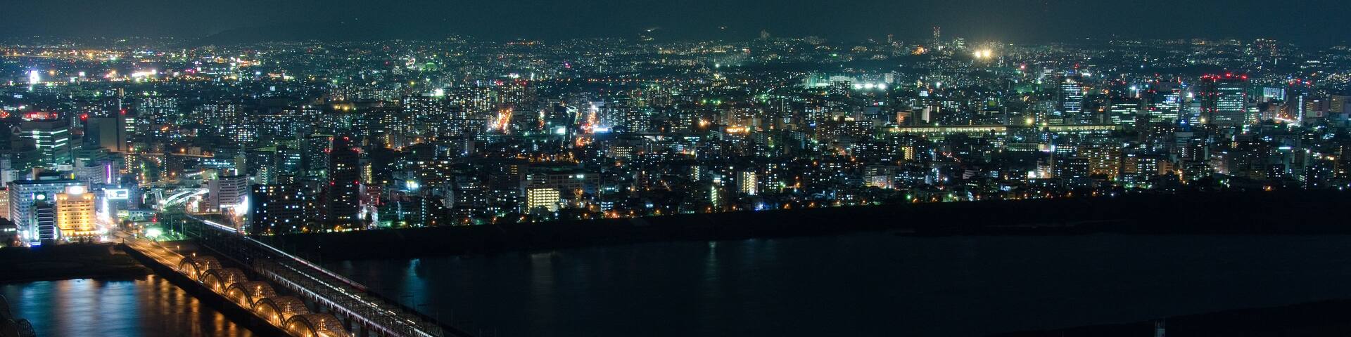 Suita and Toyonaka Skyline at night