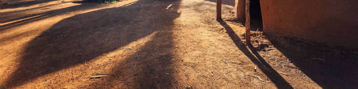 Traditional, tribal hut of Kenyan people