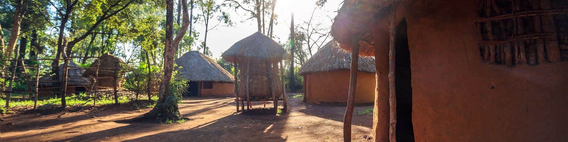 Traditional, tribal hut of Kenyan people
