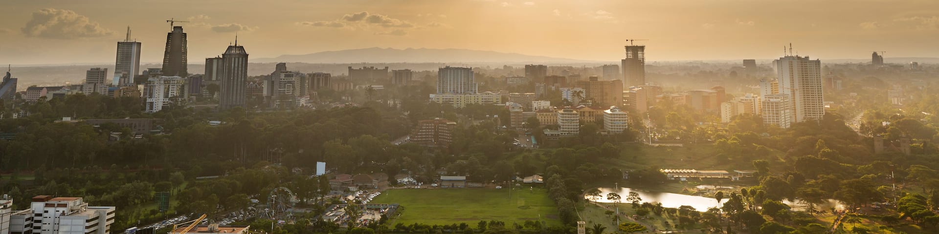 Nairobi Center and Uhuru Park, Kenya