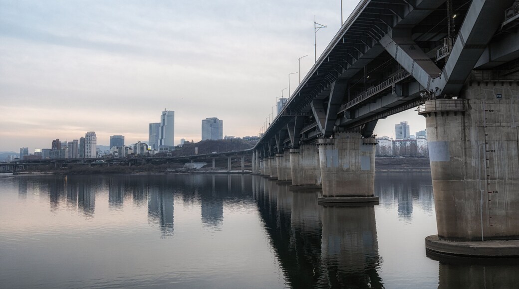 cheongdam bridge sunset