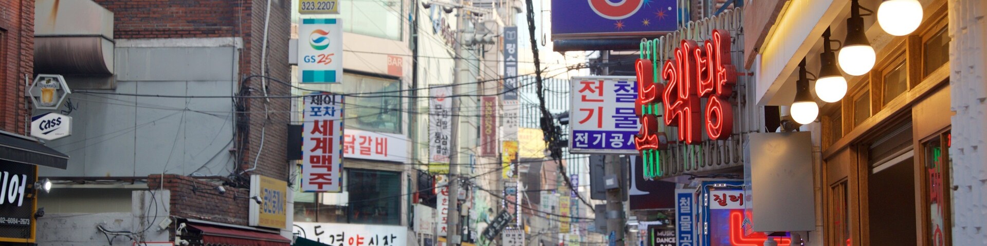Seodaemun-gu featuring a city and signage