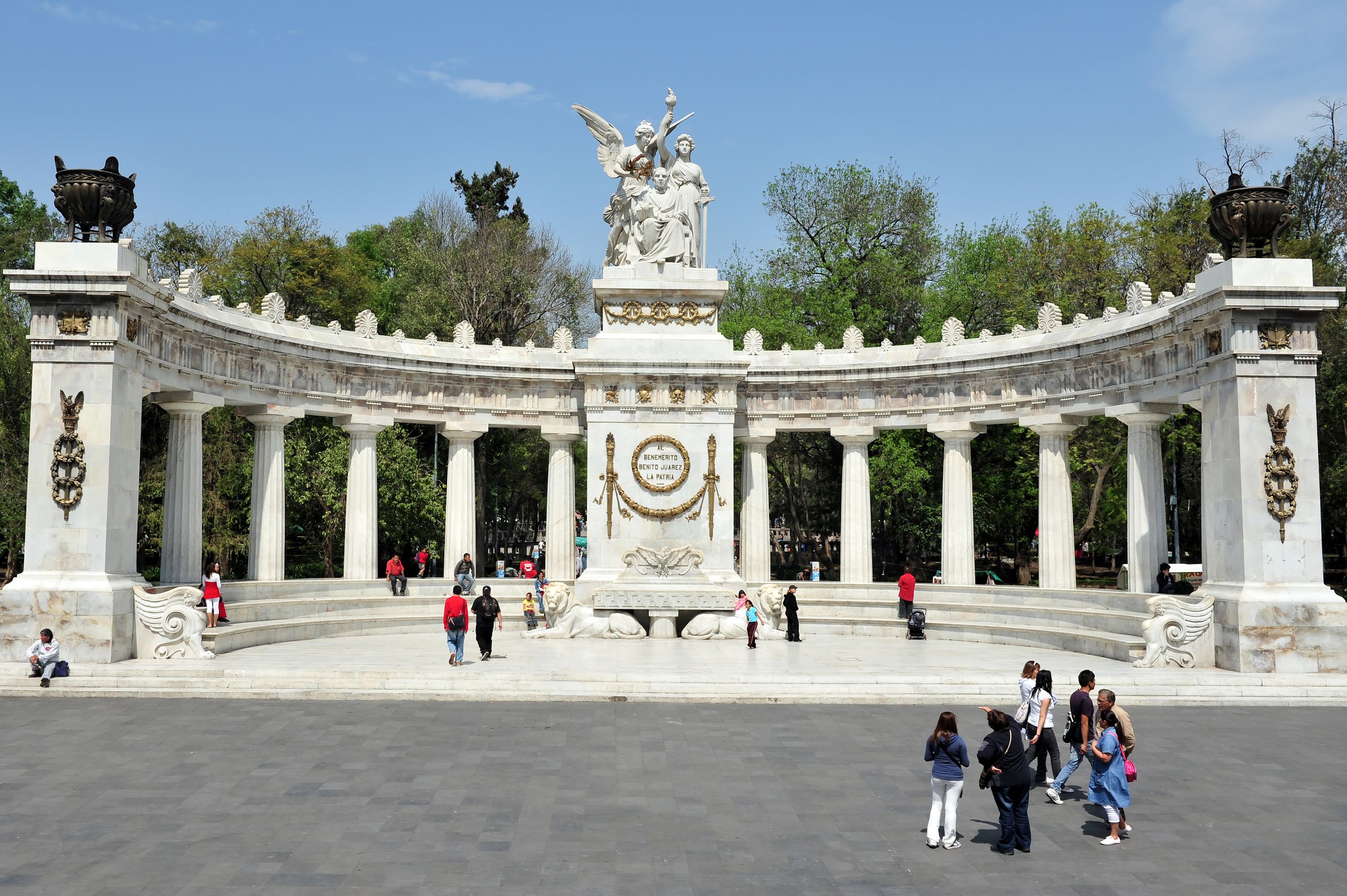 Monument to Benito Juarez in Mexico City -Mexico
