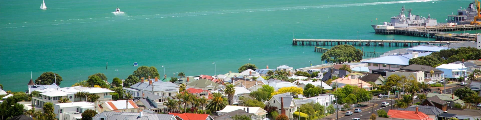 Devonport which includes a city, a river or creek and skyline