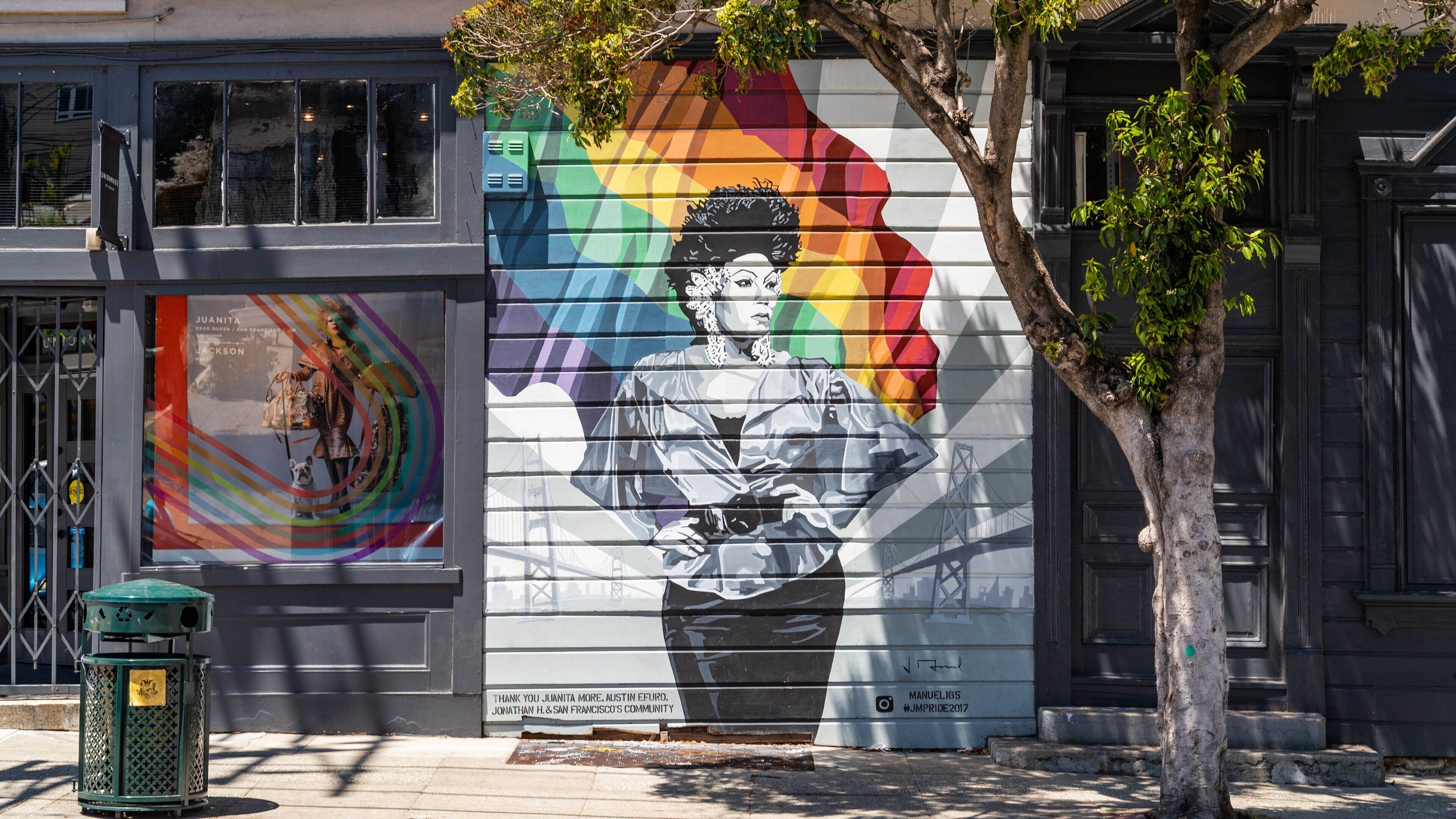 Castro District which includes outdoor art