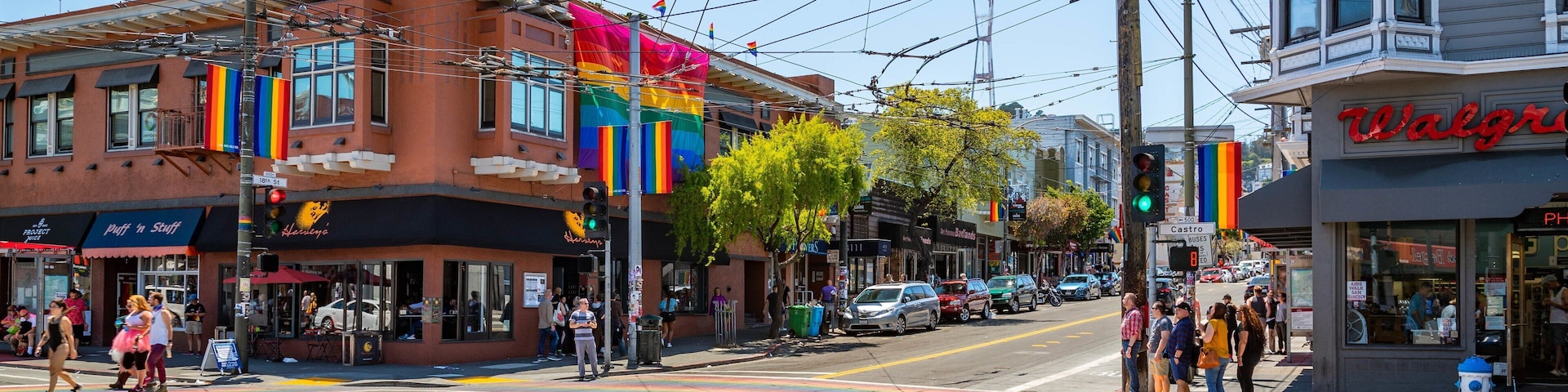 Castro District showing street scenes