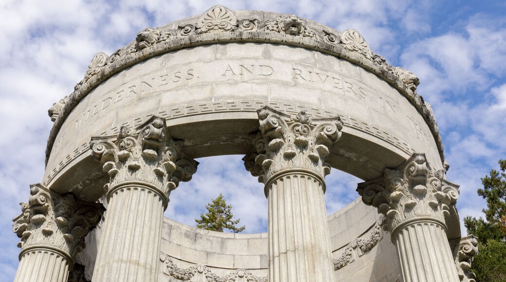 Pulgas Water Temple Details. Woodside, San Mateo County, California, USA.