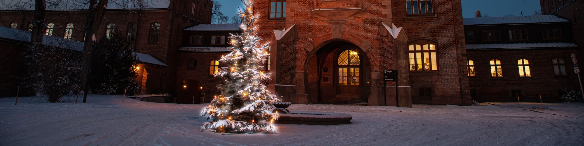 Hospital at chrismas time, Gaustad, Oslo, Norway