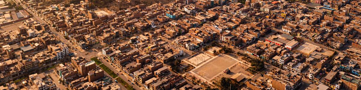 Panoramic view of San Juan de Lurigancho - Lima.
