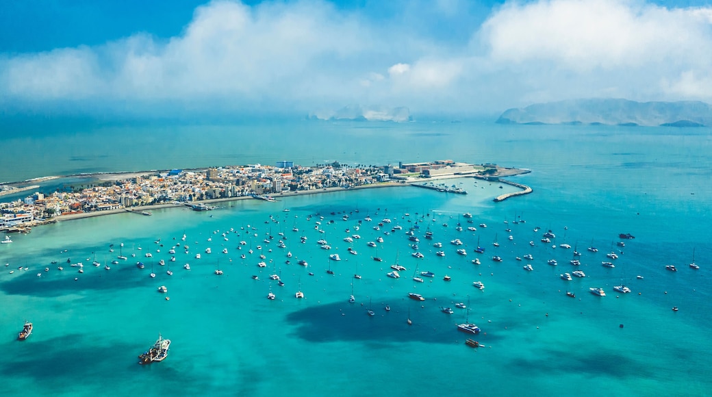 Aerial view of La Punta, Callao - Peru. Panoramic view.